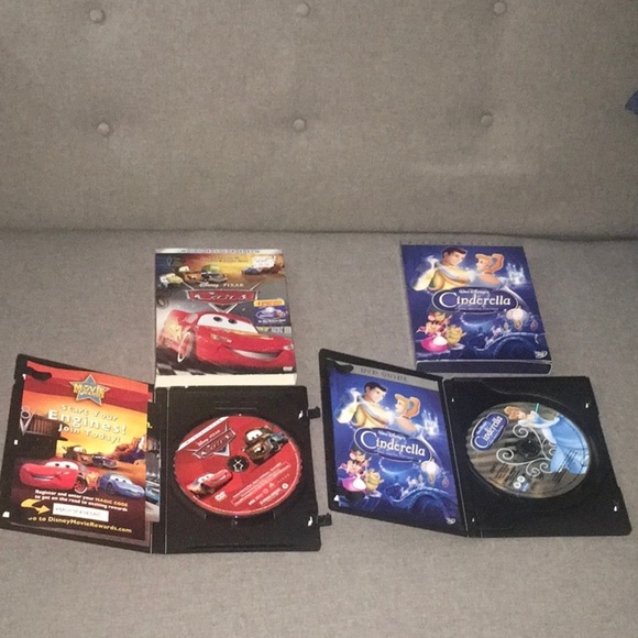 Disney Pixar widescreen Cars + platinum edition Cinderella 2 disc dvd set - Picture 2 of 6